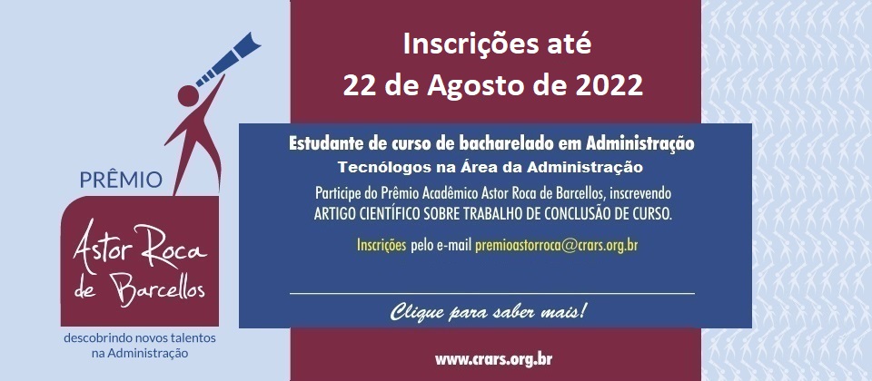 Prêmio Astor Roca de Barcellos 2022 está com as inscrições abertas